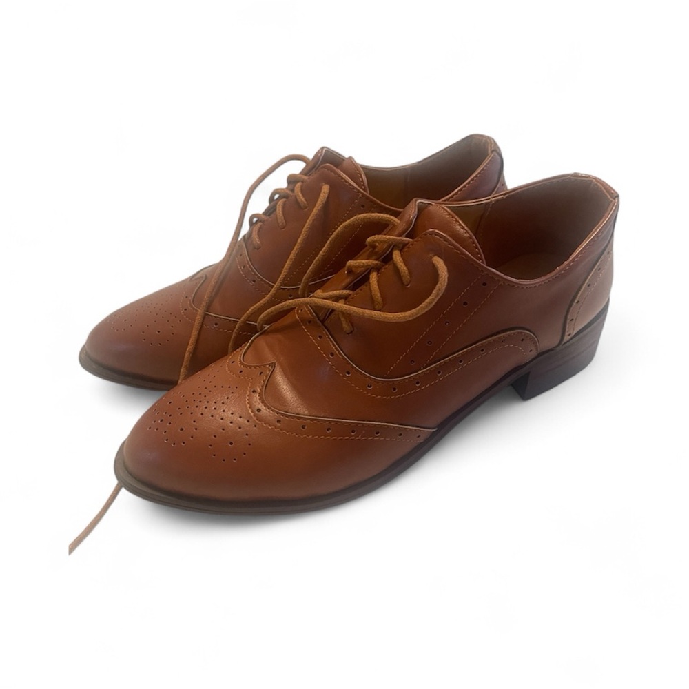 Brown Leather Oxford Shoes